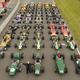 Helen Chapman stood in front of historic Lotus race cars